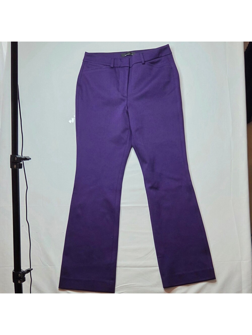 **White House Black Market Purple Flared Dress Pants Trousers NWOT Size 10